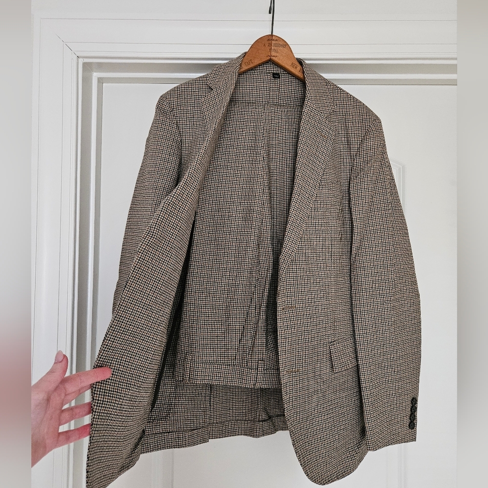 English Cotton-Wool Blend Twill Suit Set From J. Crew